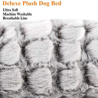 Coohom - Cama de peluche para perro, cama para mascotas, alfombrilla para jaula, cama lavable para perros medianos y grandes - BESTMASCOTA.COM