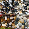 BLQH [18 libras Piedras de Acuario Gravel River Rock, Natural pulido decorativo grava, Jardín al aire libre ornamental río Piedras de Piedras, piedras de colores mixtos, pulido grava para paisajismo florero rellenos - BESTMASCOTA.COM