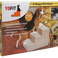 YOFIT Doggy Steps - Non-Slip 3 Steps Pet Stairs,Holds Up to 70 lbs - BESTMASCOTA.COM