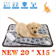 wangstar - Almohadilla de calor para mascotas, perros, gatos, en interiores, de seguridad, eléctrica, alfombrilla de calor para perro, impermeable, de acero a prueba de masticaciones - BESTMASCOTA.COM