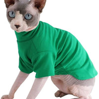 Sphynx - Ropa de invierno para gato, gruesa, de algodón, de doble capa, para mascotas, jersey, camisetas con mangas, pijamas para gatos y perros pequeños - BESTMASCOTA.COM