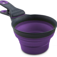 Bol de comida para mascotas plegable KlipScoop de Dexas - BESTMASCOTA.COM