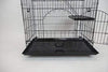 Homey Pet - Jaula para gato de alambre negro de 36.0 in o 30.0 in con bandeja para hamaca y ruedas - BESTMASCOTA.COM