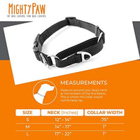 Collar de entrenamiento de nailon Mighty Paw Martingale. Nuestro collar de zapatillas de entrenamiento aprobado limitado. Collar de cincha modificado para una fuerza controlada para un entrenamiento óptimo. Costuras reflectantes para mantener a tu perro s - BESTMASCOTA.COM