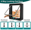 Success - Puertas para gatos grandes para puertas interiores y exteriores, XL para mascotas para gatos y perros grandes, 4 vías con cierre de solapa para puertas correderas, ventanas y paredes, marrón, tamaño exterior 11.0 x 9.8 in - BESTMASCOTA.COM