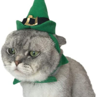 Delifur - Disfraz de San Patricio de Navidad para gato y perros pequeños, color verde - BESTMASCOTA.COM