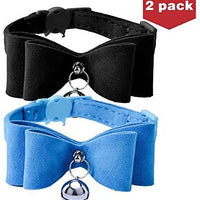 BINGPET 2Pcs Breakaway Bowtie Cat Collar with Bell - BESTMASCOTA.COM