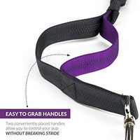 Tuff Mutt, Correa para perros, manos libres, para correr, caminar, senderismo, correa con mango doble durable, costura reflectante, 4 pies de largo, cinto ajustable en la cintura (hasta 42 pulgadas de cintura) - BESTMASCOTA.COM