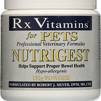 Rx Vitaminas para mascotas Nutrigest para perros y gatos – Ayuda a apoyar la salud intestinal y digestiva adecuada – Probiótico formulado veterinario – polvo 4.66 oz - BESTMASCOTA.COM