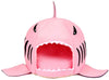 Grey Shark Bed for Small Cat Dog Cave Bed With  Removable Cushion,waterproof Bottom - BESTMASCOTA.COM