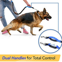 Paw Lifestyles Correa para perro retráctil con manos libres, con funda para smartphone, correa de cintura elástica de doble asa para perros grandes de hasta 150 libras - BESTMASCOTA.COM