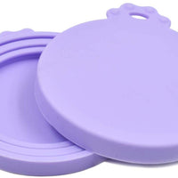 AUDWUD-Tapa para alimentos de mascotas, se ajusta a tres latas universales de silicona de tamaño estándar para alimentos de mascotas, seguras y sin BPA., Multiple), AW-TOP-2purple - BESTMASCOTA.COM