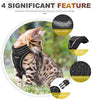 Juego de arnés y correa para gato, reflectante ajustable para gatos, para caminar al aire libre, con hebilla a prueba de escape, chaqueta de malla suave para gatos, cachorros - BESTMASCOTA.COM