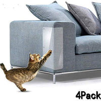 Yong - Protector de muebles para gatos, 4 unidades, autoadhesivo, transparente, para muebles, sofás, tapicería, pared, colchón, asiento de coche, protector de puerta, 20 pulgadas de largo x 8 pulgadas de ancho - BESTMASCOTA.COM