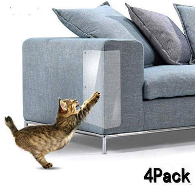Yong - Protector de muebles para gatos, 4 unidades, autoadhesivo, transparente, para muebles, sofás, tapicería, pared, colchón, asiento de coche, protector de puerta, 20 pulgadas de largo x 8 pulgadas de ancho - BESTMASCOTA.COM
