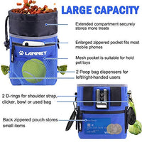 Bolsa de entrenamiento para perros pequeños a grandes, bolsa de entrenamiento para perros pequeños y grandes, bolsa de regalo para bocadillos para entrenamiento de recompensa, caminar, clip de metal, cinturón de cintura, correa de hombro, dispensador de b - BESTMASCOTA.COM