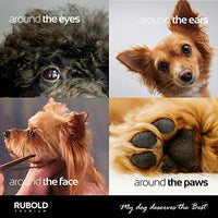 RUBOLD Juego de tijeras profesionales de aseo para perros, punta redondeada de acero inoxidable, tijeras afiladas y duraderas con peine de aseo para mascotas en kit – las mejores herramientas para recortar cada perro y gato salon - BESTMASCOTA.COM
