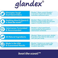 Glandex - Toallitas higiénicas para mascotas, limpieza y desodorizante, para perros y gatos con vitamina E, acondicionadores de piel y aloe - BESTMASCOTA.COM