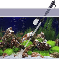 IREENUO - Aspiradora de grava para tanque de peces, limpieza de grava eléctrica para acuario, bomba de sifón con batería y cambiador de agua con 3 bolsas de malla reemplazables - BESTMASCOTA.COM