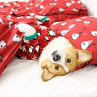 Fitwarm, bonito piyama suave para perro con diseño de pingüino, piyama para navidad, color rojo - BESTMASCOTA.COM