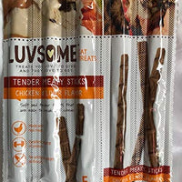 Luvsome Cat Treat Tender - Palillos para carne (sabor a pollo y hígado, 5 unidades) - BESTMASCOTA.COM