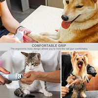 Casifor Molinillo de uñas para perros y cortaúñas silencioso con tiempo de trabajo de 20 horas, cortaúñas profesional para mascotas, regulación de velocidad sin escalones, lima de uñas eléctrica para perros y gatos grandes y medianos - BESTMASCOTA.COM