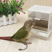 Old Tjikko - Comedero automático para loros, sin ensuciar, para pájaros, jaula, accesorios para Budgerigar, Canario, Cockatiel, Finch, Parakeet, Seed Food Container - BESTMASCOTA.COM