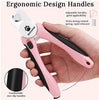 Dog Nail Clippers Pet Nail Trimmers Nail File Set Razor Sharp Blades Safety Guard Sturdy Non Slip Handles Professional Grooming Tool for Large and Small Animals Vet Recommended - BESTMASCOTA.COM