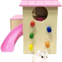 Kathson Hámster House Hideout Hut Rat Hideaway - Juguetes de ejercicio para animales pequeños como hámster enano y ratón - BESTMASCOTA.COM