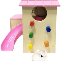 Kathson Hamster House Hideout Hut Hideaway - Juguete de ejercicio para hámster, ratón, rata, gerbil y otros animales pequeños para mascotas - BESTMASCOTA.COM