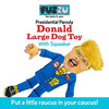 FUZZU Political Parody Dog Toys with Squeakers (Medium to Large Dogs), Various Styles (Bernie, Bill, Donald, Hillary, Vladimir) - Fun & Entertaining, Durable, Hand Illustrated Design & Premium Quality - BESTMASCOTA.COM