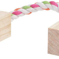 Wobe - Juego de 8 juguetes de chinchilla para ratas, conejos, conejos, gerbil y molar, de madera natural, pino de pino, para hacer ejercicios, pelotas de mascotas pequeñas - BESTMASCOTA.COM