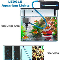 LEDGLE Luces de Acuario 13W & 11W & 7W Luz Sumergible Acuario Luz Limpia para Acuario Agua Limpia Verde Claro Impermeable Limpio Lámpara - BESTMASCOTA.COM