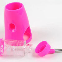 Hámster de una sola pieza Pluma Estilográfica Dispensador de botella de agua Holder Recipiente con tapa para alimentos (Cool Room ratones Random Color - BESTMASCOTA.COM