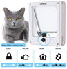 CEESC Puerta para gato, puerta magnética para mascotas con cerradura giratoria de 4 vías para gatos, gatitos y gatitos, versión actualizada - BESTMASCOTA.COM