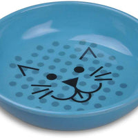 Van Ness - Plato para gatos, material de bambú renovable y sostenible, cuenco ancho y poco profundo, apto para batidores, fondo de silicona antideslizante, irrompible, sin BPA (8 onzas) - BESTMASCOTA.COM