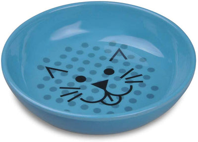 Van Ness - Plato para gatos, material de bambú renovable y sostenible, cuenco ancho y poco profundo, apto para batidores, fondo de silicona antideslizante, irrompible, sin BPA (8 onzas) - BESTMASCOTA.COM