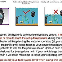 Freesea - Calentador sumergible para acuario (50 W, 75 W, 100 W) con pantalla LED de temperatura - BESTMASCOTA.COM