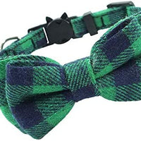 KUDES - Juego de 2 collares para gato con pajarita y campana para gatitos y algunos cachorros, ajustable de 7.8 a 10.5 pulgadas - BESTMASCOTA.COM