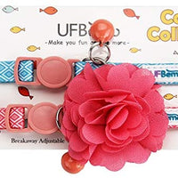 UFBemo - Collar para gato con correa ajustable con hebilla de seguridad y collar de nailon resistente, cuello de 9 a 13 pulgadas - BESTMASCOTA.COM