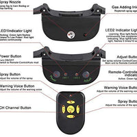 Zeonetak collar de corteza en spray para entrenamiento de perro, Citronella Control Stop ladrando collar para perros pequeño, mediano, grande, ajustable, recargable, impermeable, sin golpes y humanos - BESTMASCOTA.COM