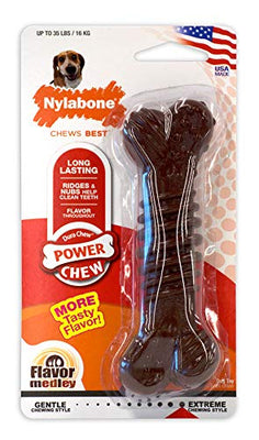 Nylabone Dura Chew Hueso con textura, sabor a pollo - BESTMASCOTA.COM