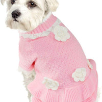 Joytale Turtleneck - Ropa de invierno para perro o mascota, diseño de flores, color rosa - BESTMASCOTA.COM