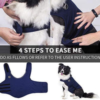 X@HE - Chaleco de alivio de ansiedad para perro, chaleco para mantener la comodidad, chaleco para perros de talla XS, M, L, XL, azul marino, gris, rosa, rojo y camuflaje - BESTMASCOTA.COM
