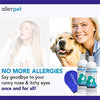 Allerpet - Eliminador de caspa para perros, botella de 12 onzas + aplicador de guante para mascotas para aplicar fácilmente la solución a tu mascota, científicamente probado para un alivio eficaz de alergias para perros, fabricado en Estados Unidos - BESTMASCOTA.COM