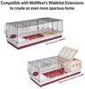 Juego de casa para conejos de lujo Wabbitat de Midwest Homes for Pets - BESTMASCOTA.COM