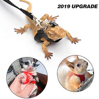 Sayopin Adjustable Reptile Bearded Dragon Harness + 2pcs Reptile Feeding Pliers Stainless Steel Feeder Tool, Reptile Harness Suitable for Small, Medium and Large Reptiles - BESTMASCOTA.COM