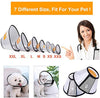 Supet Cat Cone Adjustable Pet Cone Pet Recovery Collar Comfy Pet Cone Collar Protective Collar for After Surgery Anti-Bite Lick Wound Healing Safety Practical Plastic E-Collar for Cats Puppy Rabbit - BESTMASCOTA.COM