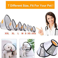 Supet Cat Cone Adjustable Pet Cone Pet Recovery Collar Comfy Pet Cone Collar Protective Collar for After Surgery Anti-Bite Lick Wound Healing Safety Practical Plastic E-Collar for Cats Puppy Rabbit - BESTMASCOTA.COM