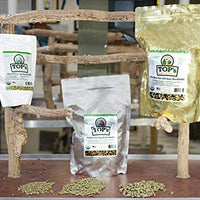 TOP's Parrot Food Pellets Hookbills, Loro pequeño, mediano y grande – Sin OGM, sin soja de maní y maíz, certificado orgánico USDA - BESTMASCOTA.COM